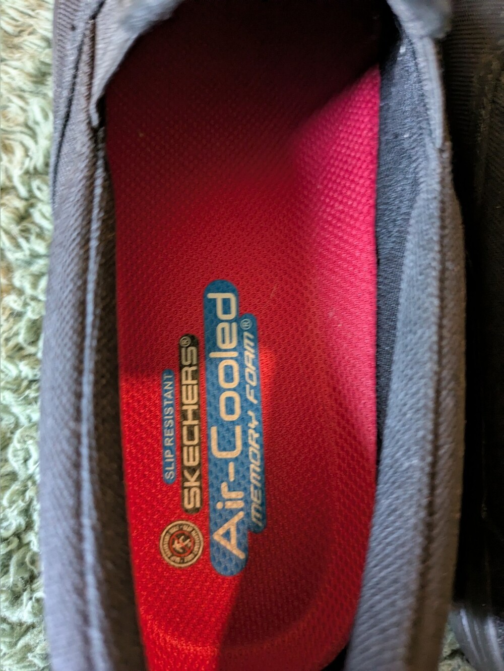 Skechers Black Slip-On Canvas Work Wear Sz 8.5 - Picture 4 of 6